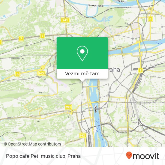 Popo cafe Petl music club mapa