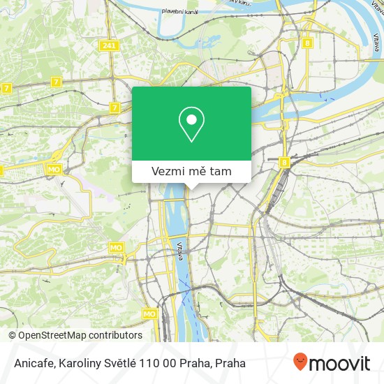 Anicafe, Karoliny Světlé 110 00 Praha mapa