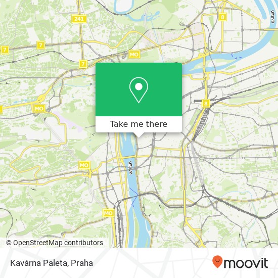 Kavárna Paleta, Na Struze 6 110 00 Praha mapa