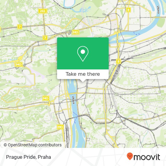 Prague Pride mapa