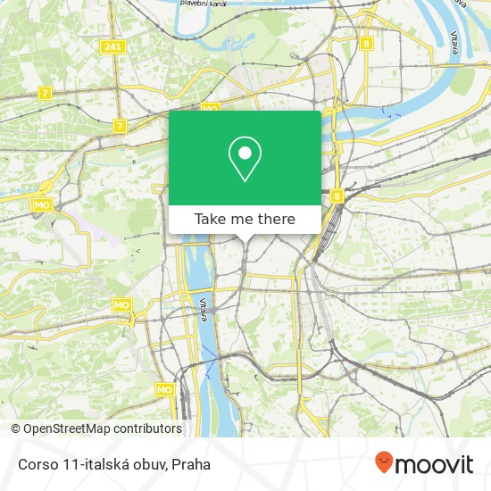 Corso 11-italská obuv, Purkyňova 2 110 00 Praha mapa