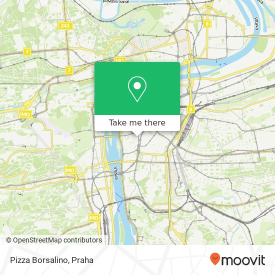 Pizza Borsalino, Ostrovní 102 / 34 110 00 Praha mapa