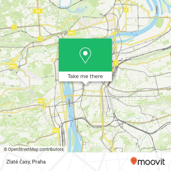 Zlaté časy, Vladislavova 1 110 00 Praha mapa