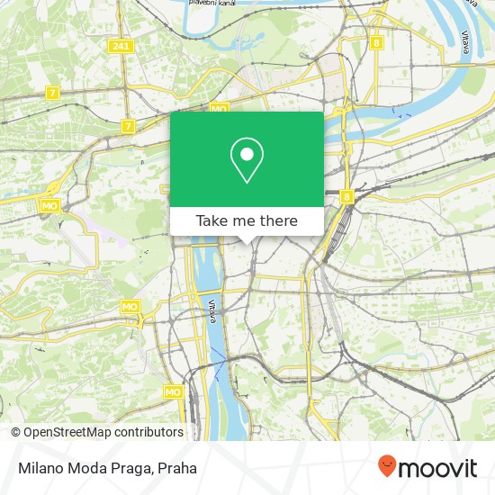 Milano Moda Praga, Ostrovní 110 00 Praha mapa
