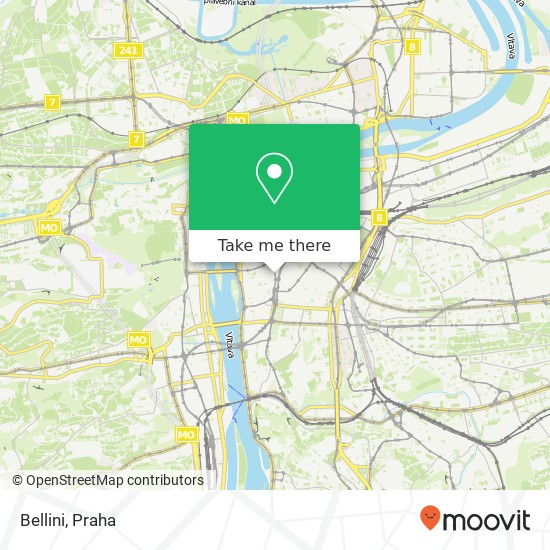 Bellini, Spálená 39 110 00 Praha mapa