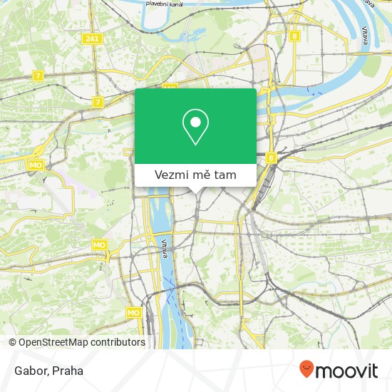 Gabor, Spálená 22 110 00 Praha mapa