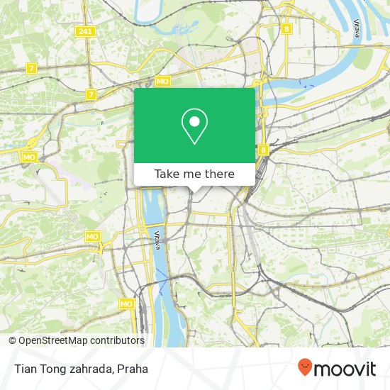 Tian Tong zahrada, Vladislavova 11 110 00 Praha mapa