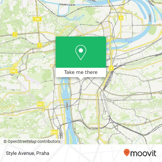Style Avenue, Národní 60 / 28 110 00 Praha mapa
