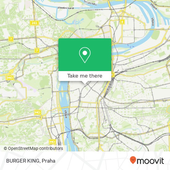 BURGER KING, 28. října 767 / 12 110 00 Praha mapa