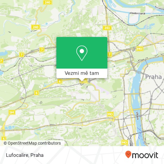 Lufocalire, Bělohorská 169 00 Praha mapa