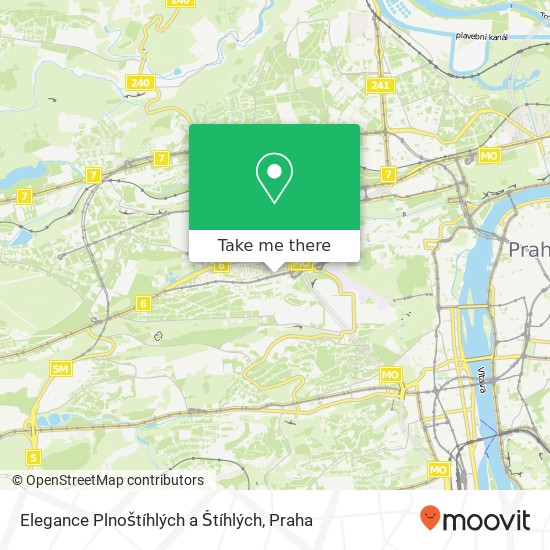Elegance Plnoštíhlých a Štíhlých, Bělohorská 34 169 00 Praha mapa