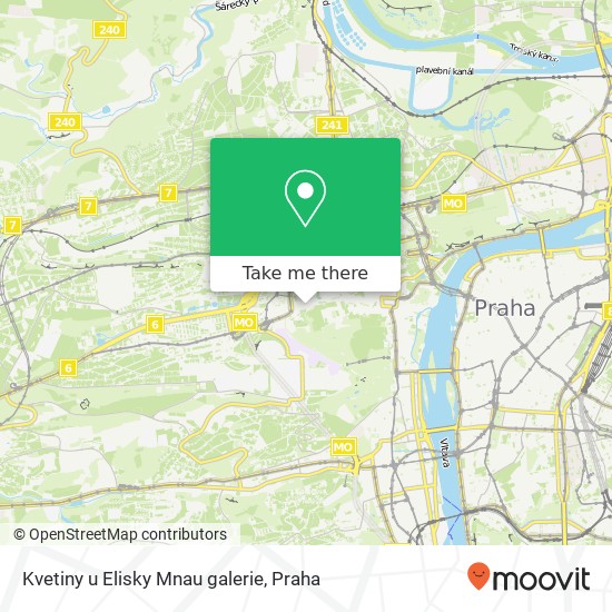 Kvetiny u Elisky Mnau galerie, Pohořelec 110 / 26 118 00 Praha mapa