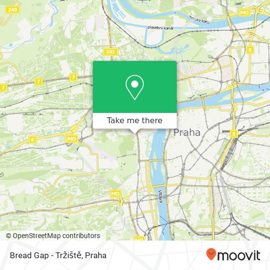 Bread Gap - Tržiště, Tržiště 371 / 3 118 00 Praha mapa