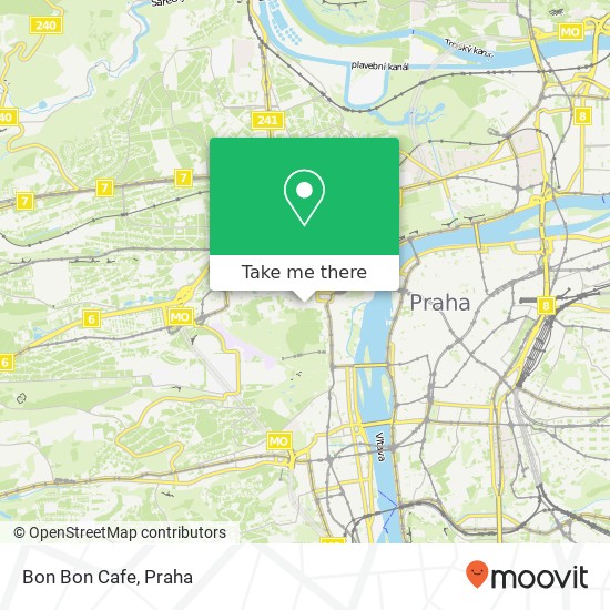 Bon Bon Cafe, Vlašská 360 / 6 118 00 Praha mapa