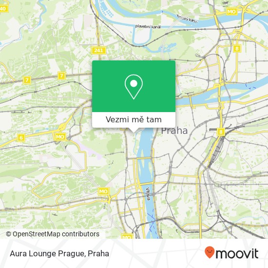 Aura Lounge Prague, Saská 637 / 5 118 00 Praha mapa