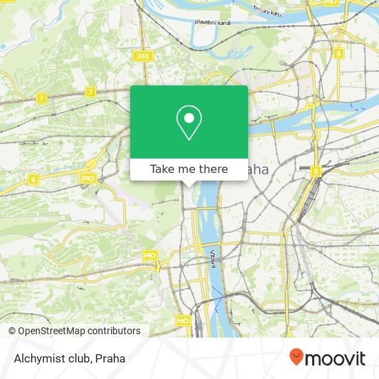 Alchymist club, Nosticova 1 118 00 Praha mapa