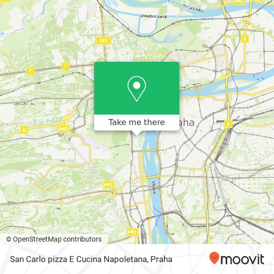 San Carlo pizza E Cucina Napoletana, Nosticova 463 / 1 118 00 Praha mapa