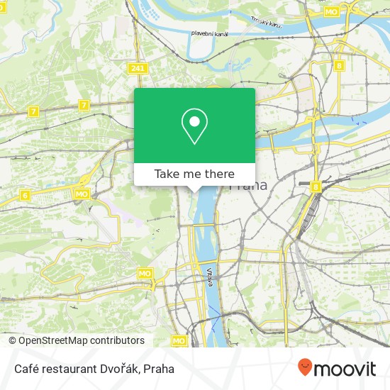 Café restaurant Dvořák, Na Kampě 3 118 00 Praha mapa