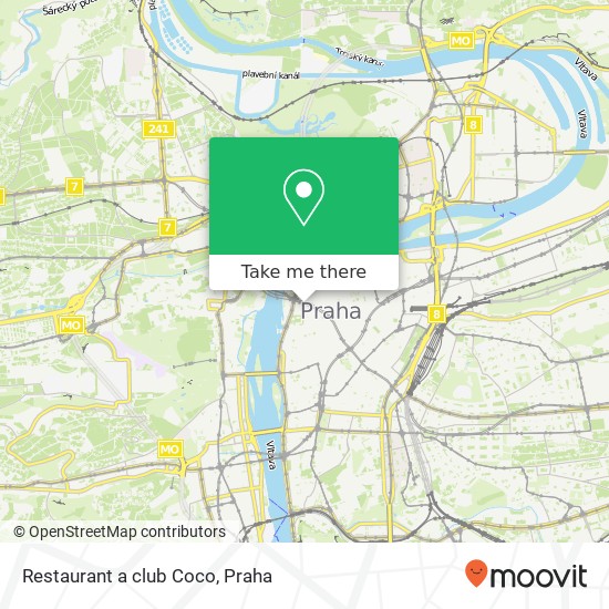 Restaurant a club Coco mapa