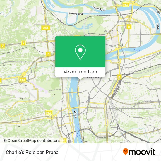 Charlie's Pole bar mapa