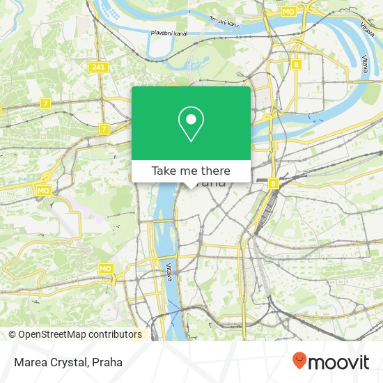 Marea Crystal, Karlova 165 / 11 110 00 Praha mapa