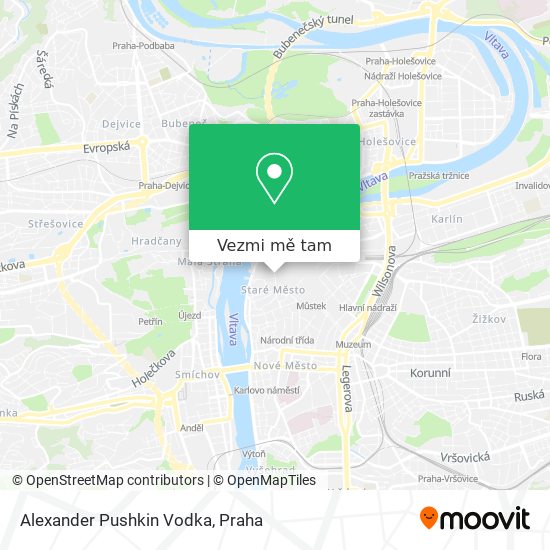 Alexander Pushkin Vodka mapa