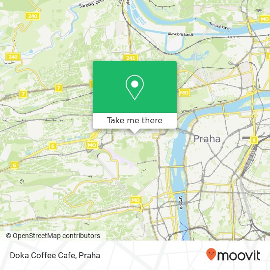 Doka Coffee Cafe, Úvoz 169 / 6 118 00 Praha mapa