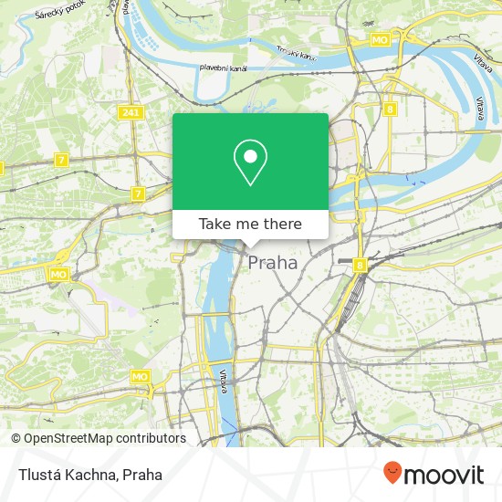 Tlustá Kachna, Široká 4 110 00 Praha mapa