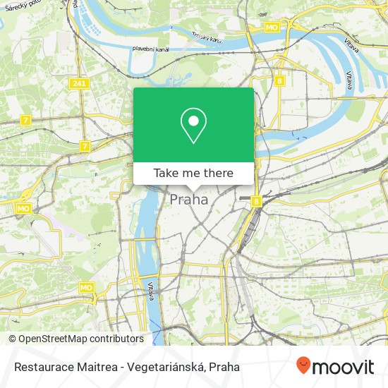 Restaurace Maitrea - Vegetariánská, Týnská ulička 1064 / 6 110 00 Praha mapa