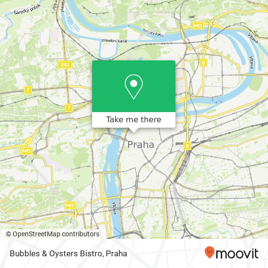 Bubbles & Oysters Bistro, Červená 110 00 Praha mapa