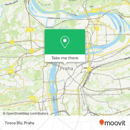 Tosca Blu, Kostečná 121 / 3 110 00 Praha mapa