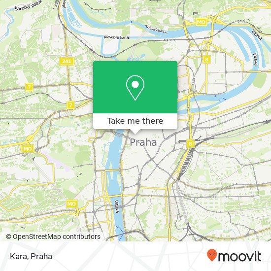 Kara, Široká 12 110 00 Praha mapa