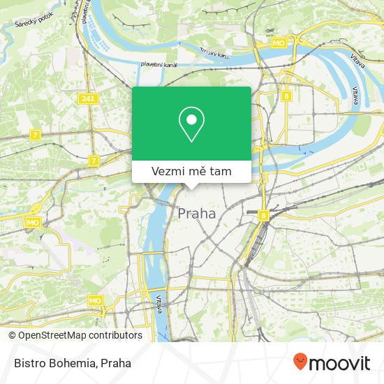 Bistro Bohemia, Bílkova 6 / 8 110 00 Praha mapa