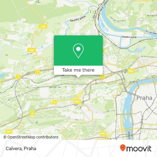 Calvera, Na Ořechovce 162 00 Praha mapa