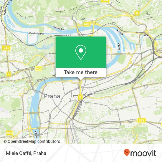 Miele Caffé, Ke Štvanici 656 / 3 186 00 Praha mapa