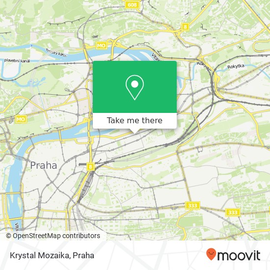 Krystal Mozaika, Sokolovská 99 186 00 Praha mapa