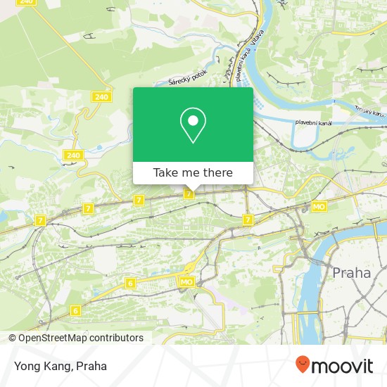 Yong Kang, Evropská 46 160 00 Praha mapa