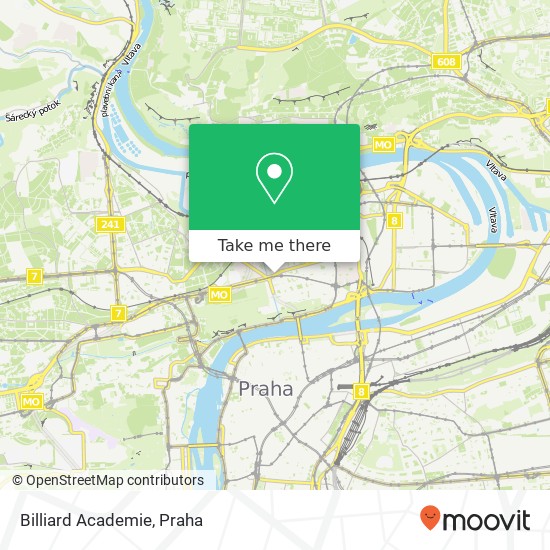 Billiard Academie mapa