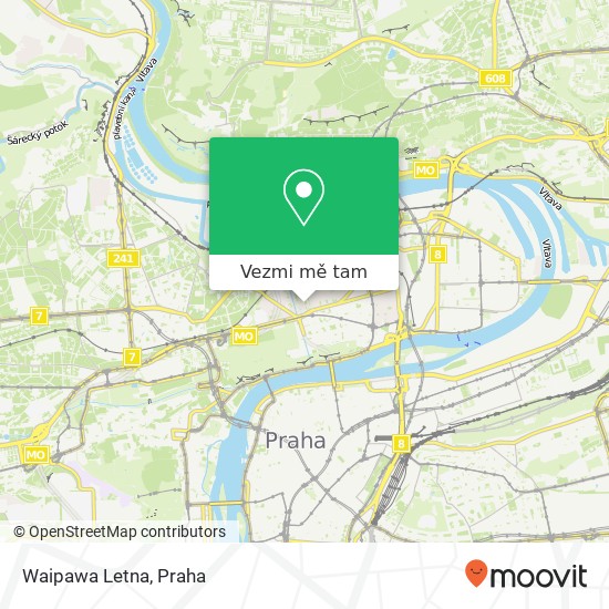 Waipawa Letna, Šmeralova 292 / 12 170 00 Praha mapa