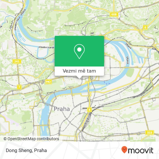 Dong Sheng, Veverkova 1228 / 11 170 00 Praha mapa