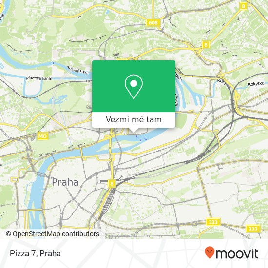 Pizza 7, Bubenské nábřeží 170 00 Praha mapa