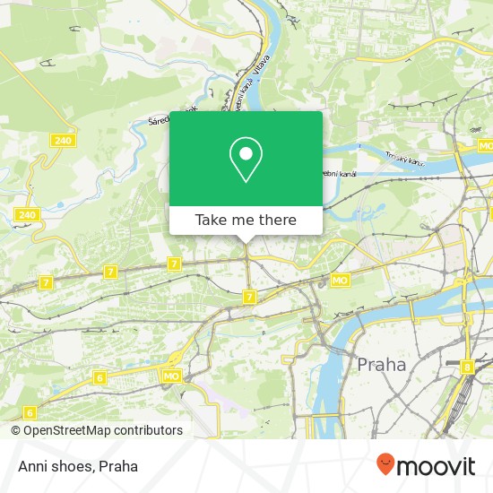 Anni shoes, Jugoslávských partyzánů 6 160 00 Praha mapa