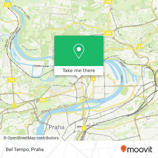 Bel Tempo, U Výstaviště 9 170 00 Praha mapa