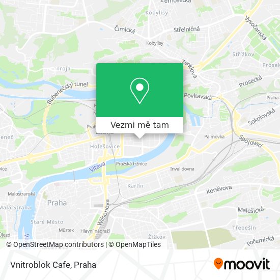 Vnitroblok Cafe mapa