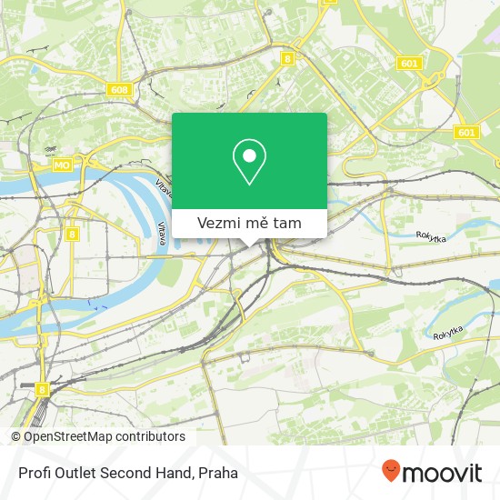 Profi Outlet Second Hand, Vacínova 859 / 13 180 00 Praha mapa