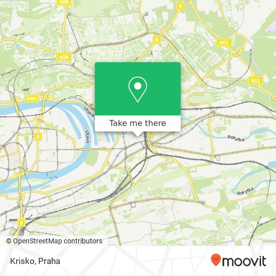 Krisko, Kotlaska 180 00 Praha mapa