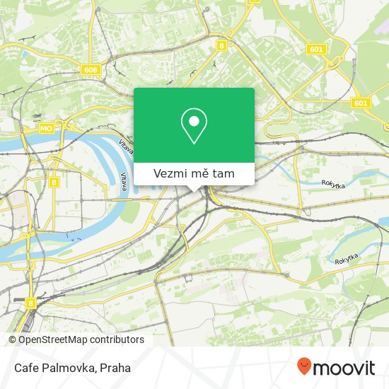 Cafe Palmovka, Vacínova 874 / 6 180 00 Praha mapa
