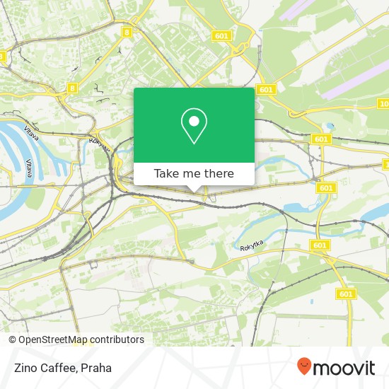 Zino Caffee, Českomoravská 190 00 Praha mapa