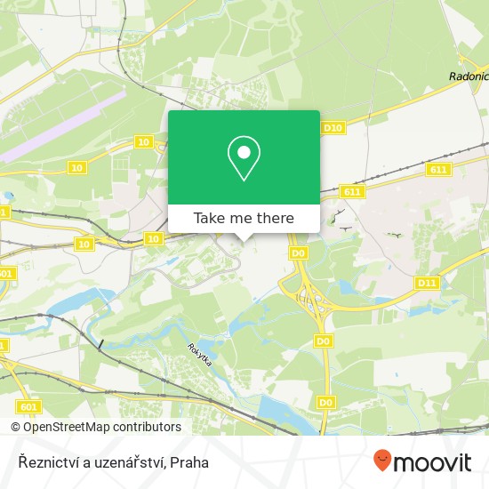 Řeznictví a uzenářství, Mansfeldova 790 / 7 198 00 Praha mapa