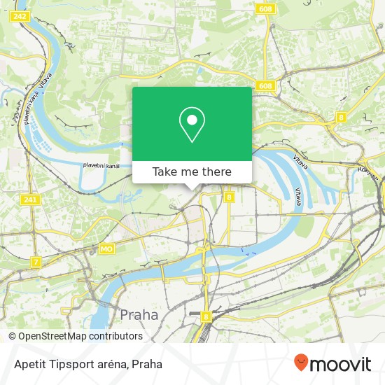 Apetit Tipsport aréna, Za Elektrárnou 1 170 00 Praha mapa